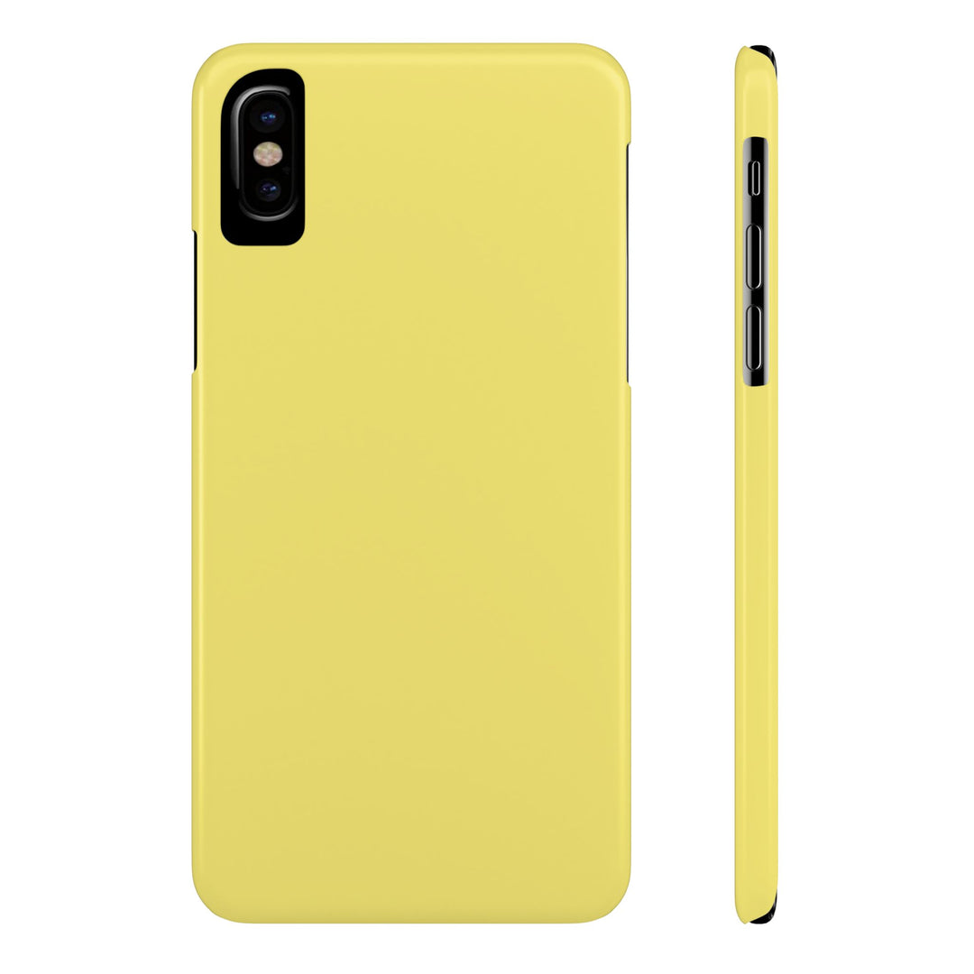Slim Light Yellow Gift for Her Aesthetic Cute Phone Case for Iphone 16 - | iPhone 15 Pro Max Case | iPhone 14 Case 13 12 11 10 9 8 7 - Studio40ParkLane