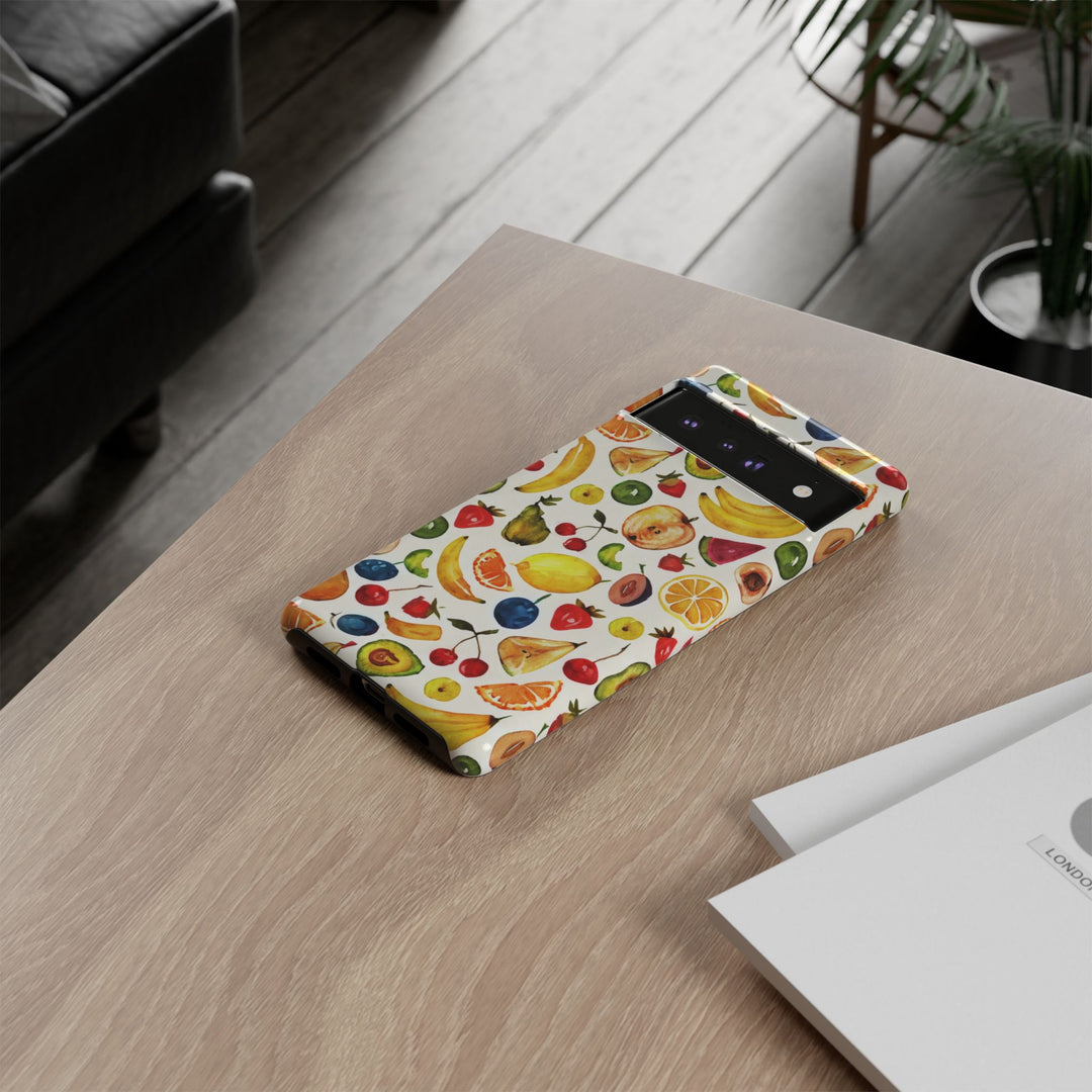 Impact Resistant, Mixed Fruits, Cute Phone Cases for Samsung S24, S23, S22, S21, IPhone 15 pro Iphone 14 pro Iphone 13 IPhone 12 Iphone 11 - Studio40ParkLane