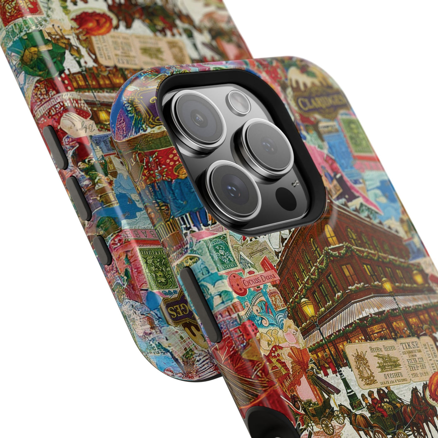 Aesthetic Tough Magsafe London Coquette Collage Phone Case - For iPhone 17 Pro Max iPhone 16 Pro iPhone 15 Iphone 14 Plus 13 Pro 12 11 10 - Studio40ParkLane