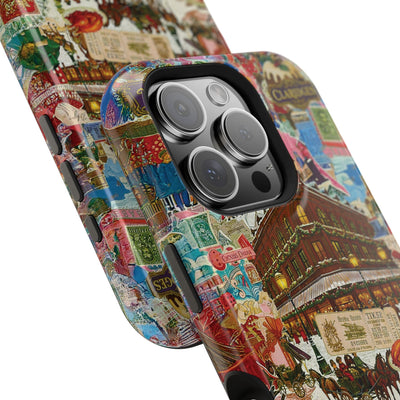 Aesthetic Tough Magsafe London Coquette Collage Phone Case - For iPhone 17 Pro Max iPhone 16 Pro iPhone 15 Iphone 14 Plus 13 Pro 12 11 10 - Studio40ParkLane