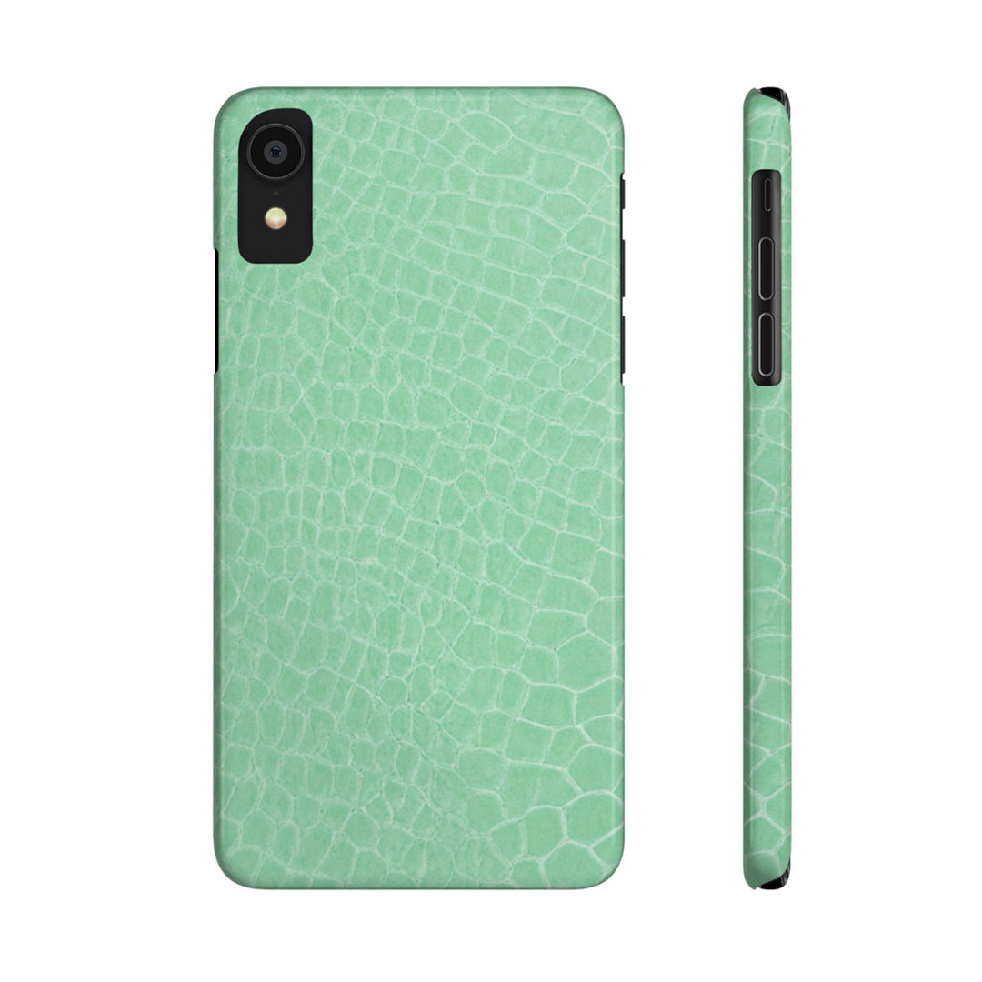 Slim Non Leather Mint Color Pattern Gift for Her Cute Phone Cases for Iphone 16 Pro Max | iPhone 15 Case | iPhone 15 Pro Max Case, Iphone 14, 13, 12, 11, 10, 8, 7 - Studio40ParkLane