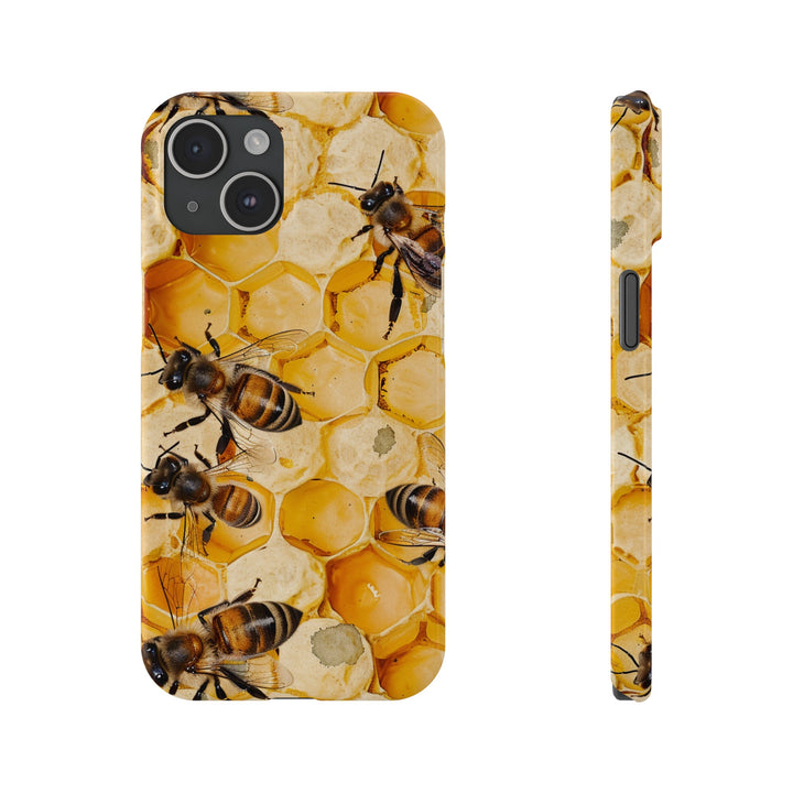 Slim Cute Phone Cases for Iphone - | iPhone 15 Case | iPhone 15 Pro Max Case, Iphone 14 Case, Iphone 14 Pro Max, Iphone 13, Summer Honey Bees - Studio40ParkLane