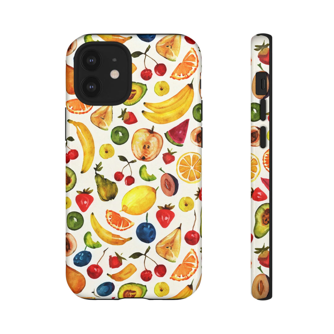 Impact Resistant, Mixed Fruits, Cute Phone Cases for Samsung S24, S23, S22, S21, IPhone 15 pro Iphone 14 pro Iphone 13 IPhone 12 Iphone 11 - Studio40ParkLane