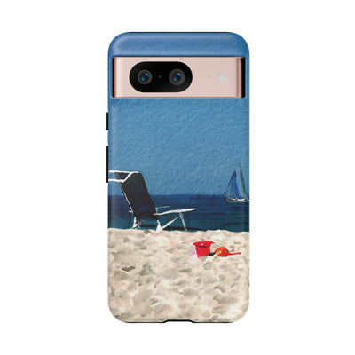 Cute Samsung Case | Cool Iphone Case | Summer Blue Beach Chair, Samsung S24, S23, S22, S21, IPhone 15 Case | Iphone 14 Case, Iphone 13 Case