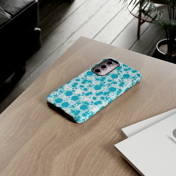 Cute Samsung Phone Case | Aesthetic Samsung Phone Case | Paint Splash Light Blue | Galaxy S23, S22, S21, S20 | Luxury Double Layer | Cool - Studio40ParkLane