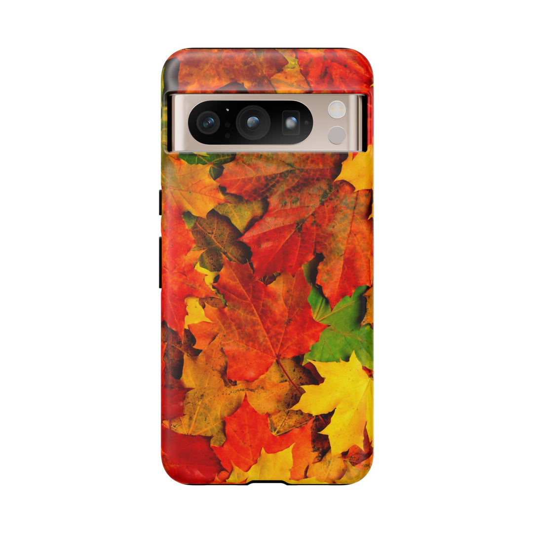 Fall Leaves Impact Resistant, Cute Phone Cases for Samsung S24, S23, S22, S21, IPhone 15 pro Iphone 14 pro Iphone 13 IPhone 12 Iphone 11 - Studio40ParkLane