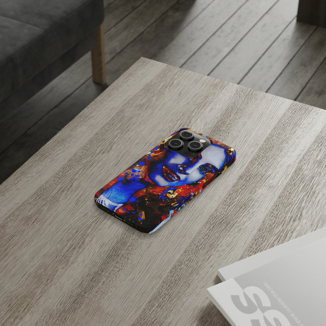 Slim Cute Phone Cases for Iphone - | iPhone 15 Case | iPhone 15 Pro Max Case, Iphone 14 Case, Iphone 14 Pro Max, Iphone 13, Marble Splash Face - Studio40ParkLane