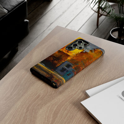 Impact Resistant, Fall Leaves Oil Painting, Cute Phone Cases for Samsung S24, S23, S22, S21, IPhone 15 pro Iphone 14 pro Iphone 13 IPhone 12 Iphone 11