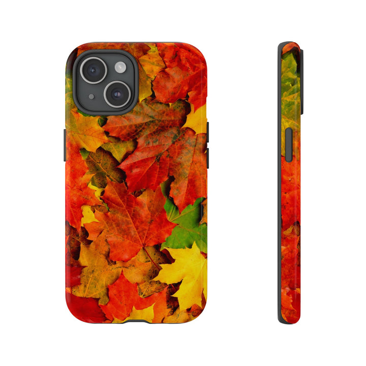 Fall Leaves Impact Resistant, Cute Phone Cases for Samsung S24, S23, S22, S21, IPhone 15 pro Iphone 14 pro Iphone 13 IPhone 12 Iphone 11 - Studio40ParkLane