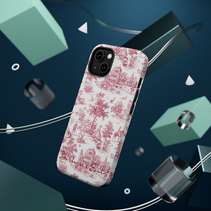 Magsafe French Toile Personalized Initial Custom Gift Cute Phone Cases for Iphone 16 Pro Max | iPhone 15, Pro Max Case, Iphone 14, 13, 12, 11, 10 - Studio40ParkLane