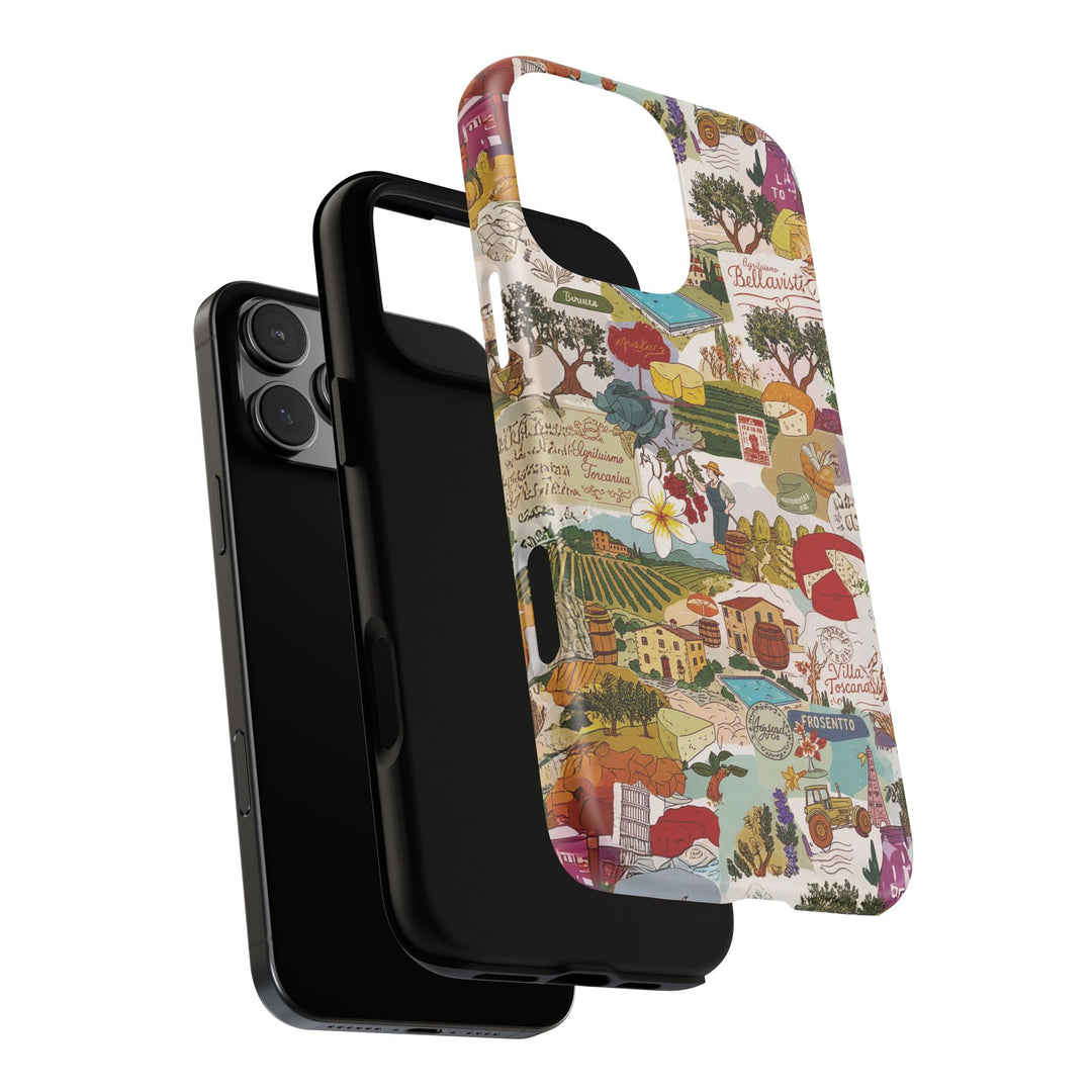Italy Tuscany Coquette Collage Tough Premium Phone Case - For iPhone 17 Pro Max iPhone 16 Pro iPhone 15 Iphone 14 Plus 13 Pro 12 11 10 XR - Studio40ParkLane