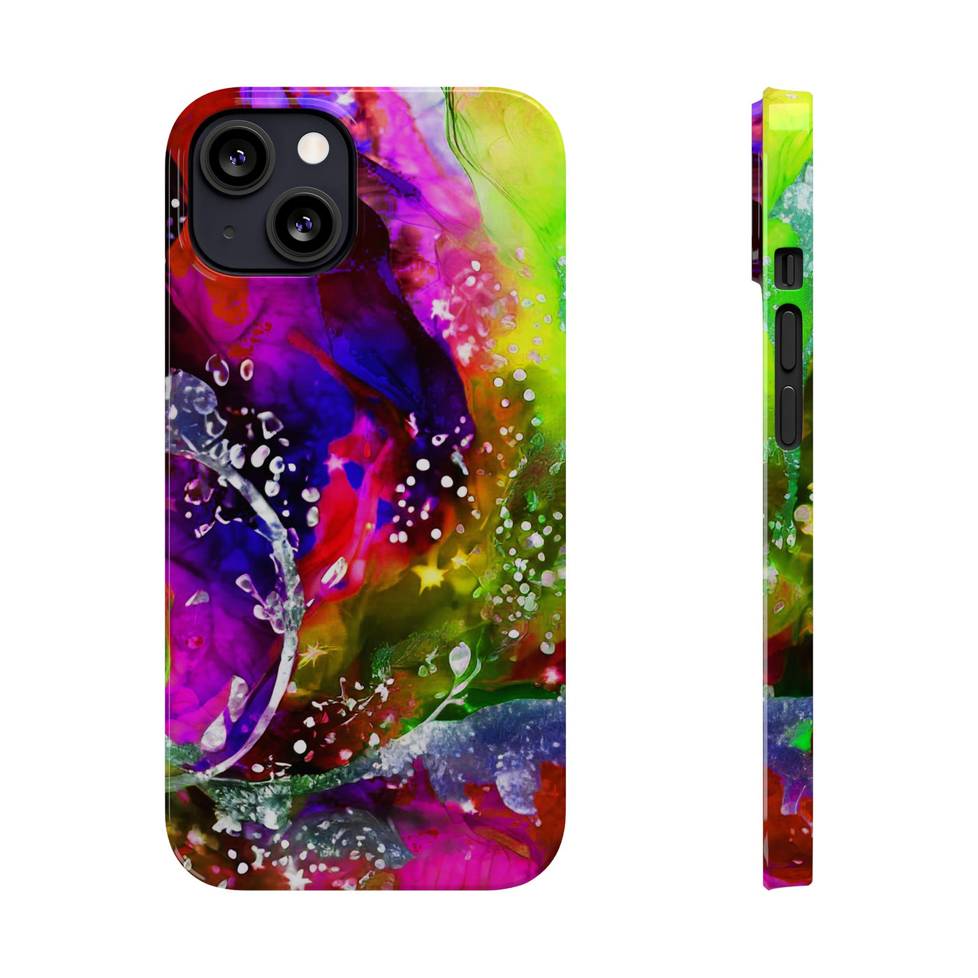 Slim Cute Phone Cases for Iphone  | iPhone 15 Case | iPhone 15 Pro Max Case, Iphone 14, Iphone 14 Pro Max, Iphone 13, Summer Marble Feast