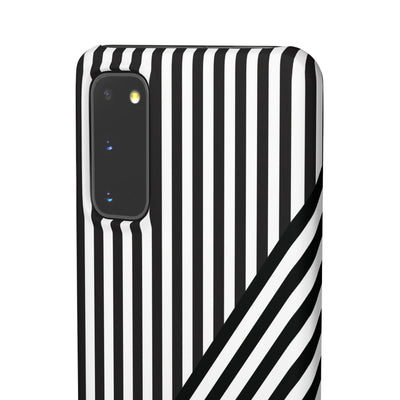 Aesthetic Black White Stripes Cute Phone Case Sleek Snap - For iPhone 17 Pro Max iPhone 16 Pro iPhone 15 Iphone 14 Plus 13 Pro 12 11 10 Gift - Studio40ParkLane