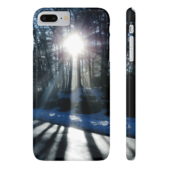 Slim Cute Phone Cases for Iphones - | iPhone 15 Case | iPhone 15 Pro Max Case, Iphone 14 Case, Iphone 14 Pro Max, Iphone 13, Winter Morning Sun - Studio40ParkLane