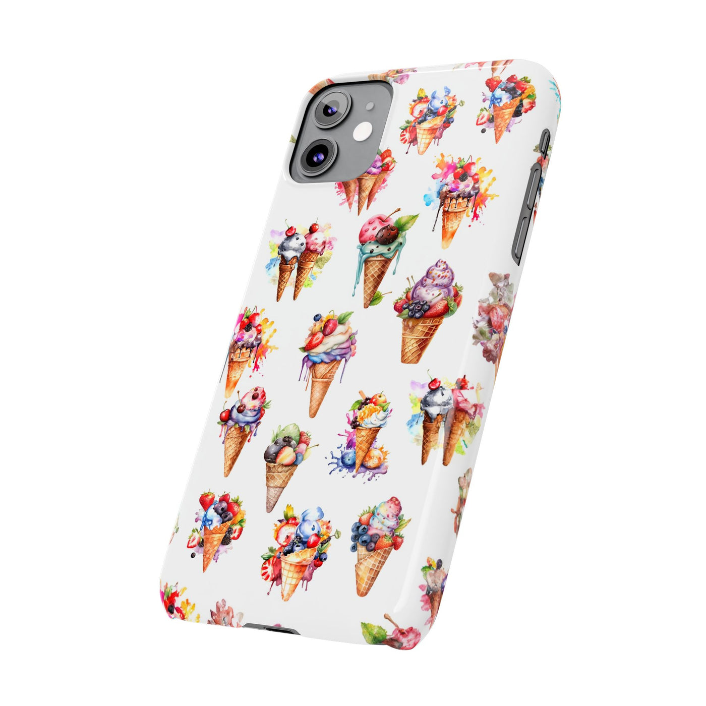 Slim Summer Ice Cream Slim Cute Phone Cases for Iphone  | iPhone 15 Case | iPhone 15 Pro Max Case, Iphone 14, Iphone 14 Pro Max, Iphone 13