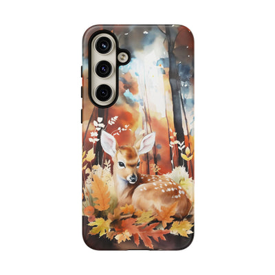 Autumn Fall Deer Forest Gift for Her Cute Phone Case for, Samsung Galaxy S24, S23, S22, S21, IPhone 16 Case | Iphone 15, Iphone 14, IPhone 13 Case