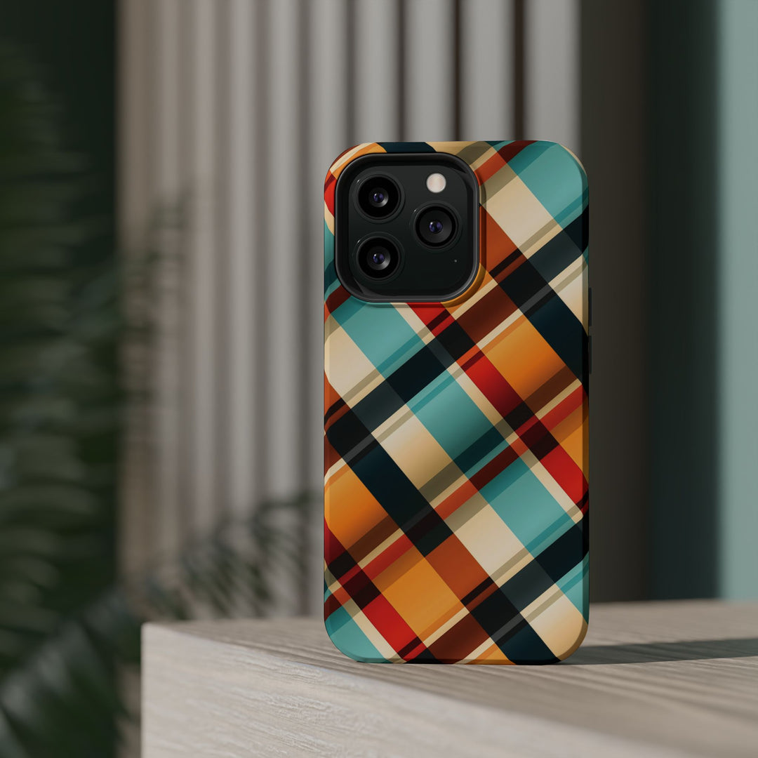 Checkered Plaid Magsafe Gift for Her Cute Phone Case for Iphone, | iPhone 16 | iPhone 15 Pro Max, Iphone 14 Pro Max, 13 12 11 10 9 8 7 - Studio40ParkLane