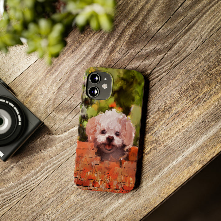 Slim Cute Phone Cases for Iphone - | iPhone 15 Case | iPhone 15 Pro Max Case, Iphone 14 Case, Iphone 14 Pro Max, Iphone 13, Bichon Frise Dog - Studio40ParkLane
