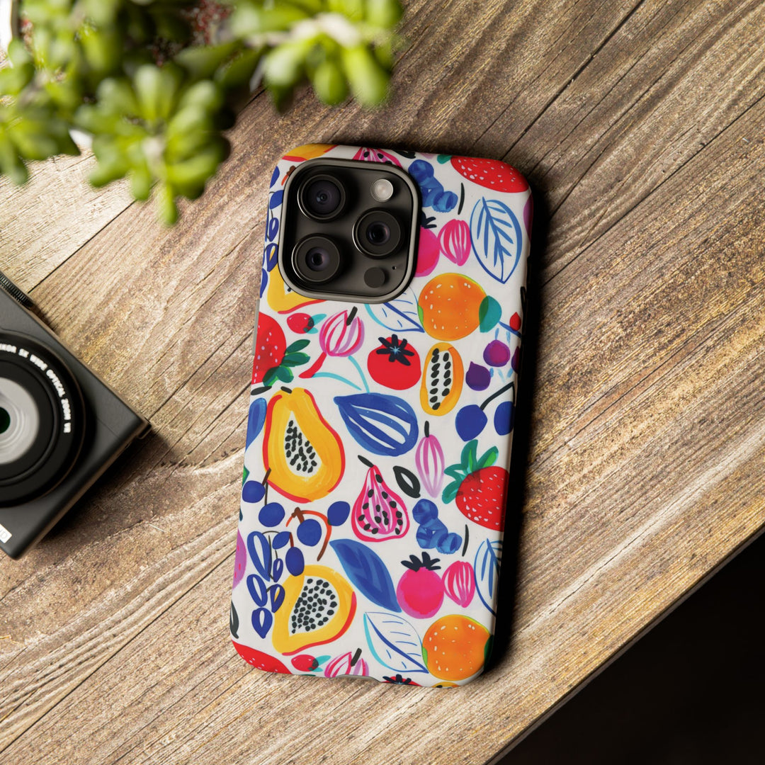 Premium Tough Summer Fruit Collage Gift for Her Cute Phone Cases for Samsung and Iphone, 16, 15, 14, S24, S23, S22, S21, S20, Plus, Ultra, Pro - Studio40ParkLane