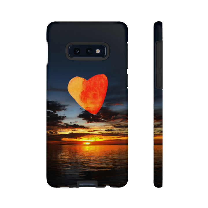 Cute Samsung Phone Case | Aesthetic Samsung Phone Case | Galaxy S23, S22, S21, S20 | Luxury case, Cute Rising Heart Sunset Phone Case - Studio40ParkLane