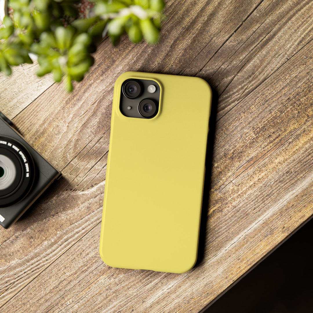 Slim Light Yellow Gift for Her Aesthetic Cute Phone Case for Iphone 16 - | iPhone 15 Pro Max Case | iPhone 14 Case 13 12 11 10 9 8 7 - Studio40ParkLane