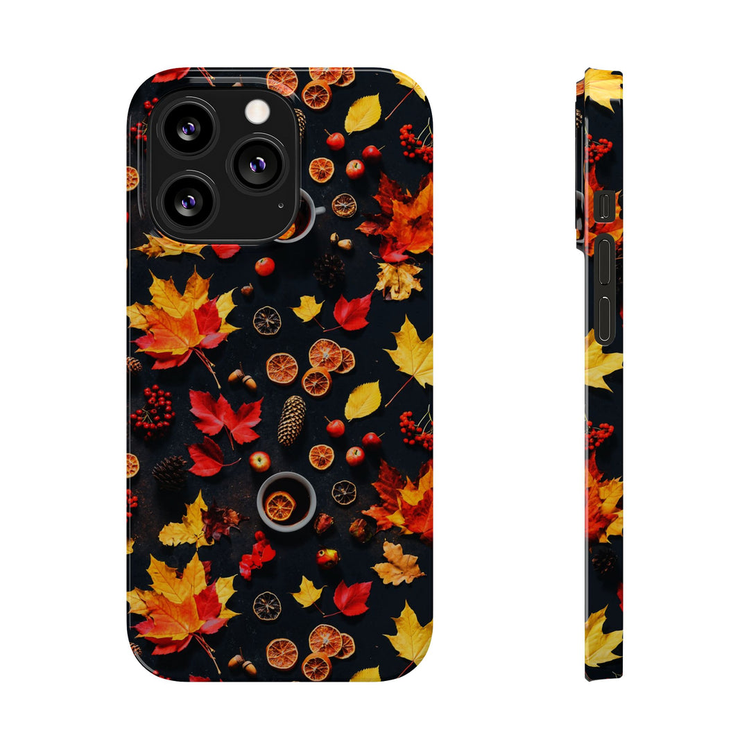 Slim Cute Fall Leaves Collage Phone Cases for Iphone | iPhone 15 Case | iPhone 15 Pro Max Case, Iphone 14, Iphone 14 Pro Max, Iphone 13, Iphone 16 - Studio40ParkLane