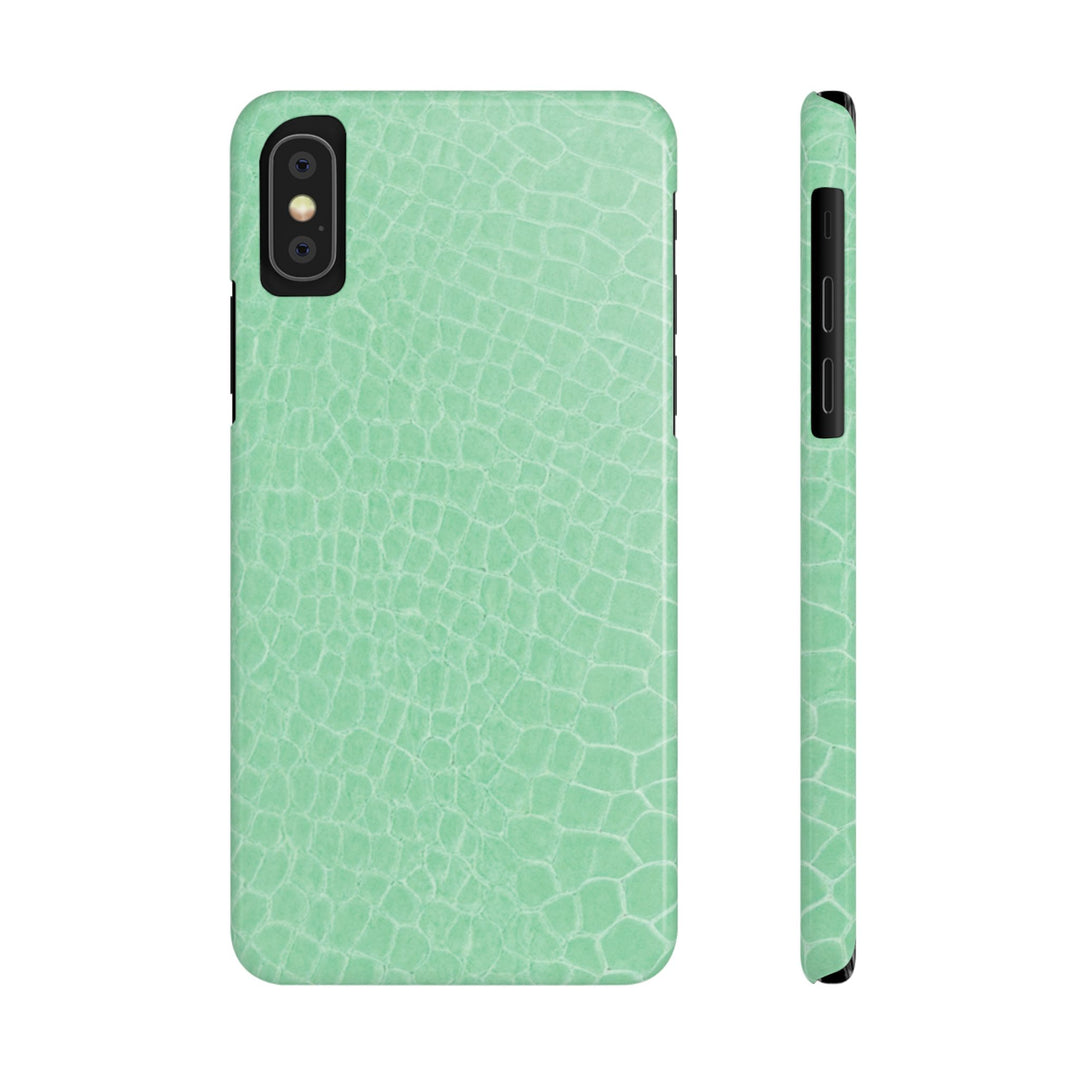 Slim Non Leather Mint Color Pattern Gift for Her Cute Phone Cases for Iphone 16 Pro Max | iPhone 15 Case | iPhone 15 Pro Max Case, Iphone 14, 13, 12, 11, 10, 8, 7 - Studio40ParkLane