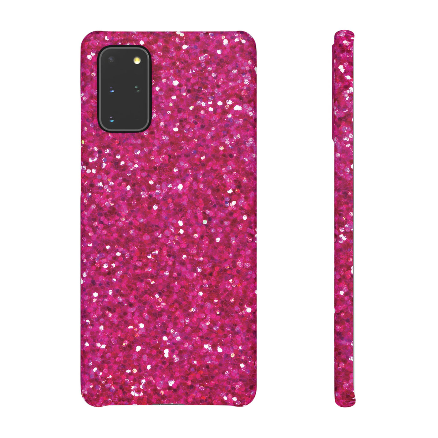 Snap Non-Glitter Muted Pink Play on "Faux" Glitter Effect Cute Phone Cases for Samsung and Iphone, 16, 15, 14, S24, S23, S22, S21, S20, Plus and Ultra