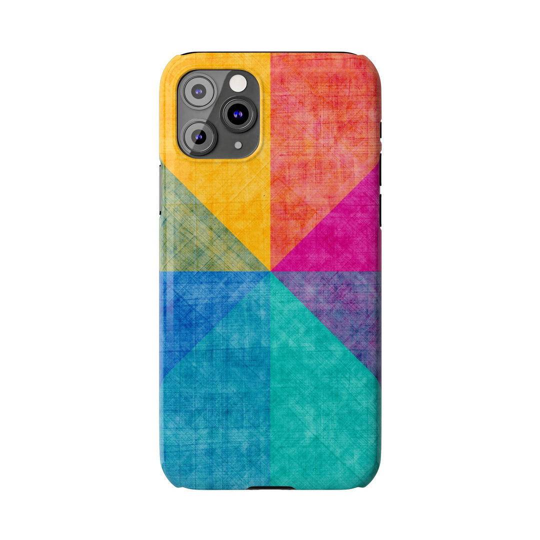 Slim Cute Phone Cases for Iphone | iPhone 15 Case | iPhone 15 Pro Max Case, Iphone 14, Iphone 14 Pro Max, Iphone 13, Abstract Colored Shapes - Studio40ParkLane