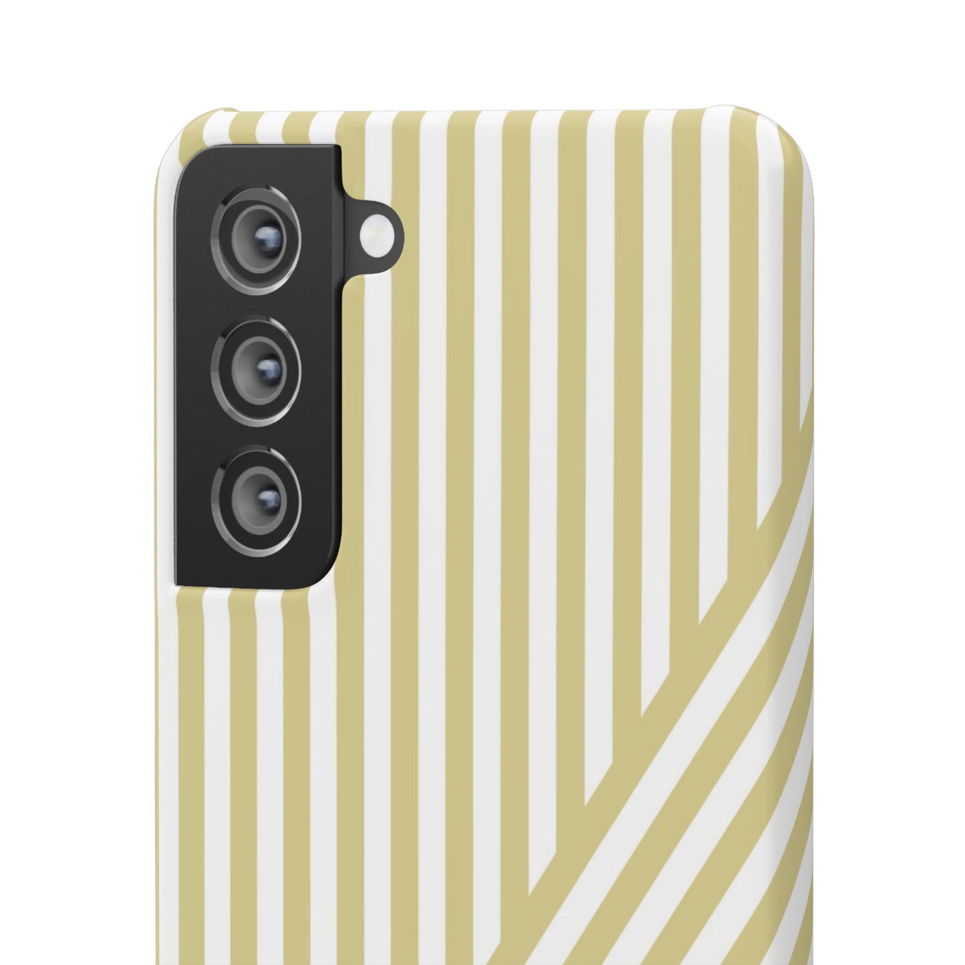 Aesthetic Yellow Beige Stripes Cute Phone Case Sleek Snap - For iPhone 17 Pro Max iPhone 16 Pro iPhone 15 Iphone 14 Plus 13 Pro 12 11 10 Gift
