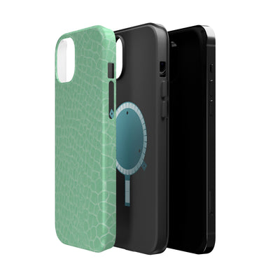 Non Leather Mint Color Pattern Magsafe Cute Phone Case for Iphone Gift for Her, | iPhone 15 Case | iPhone 15 Pro Max Case, Iphone 14, Iphone 14 Pro Max, Iphone 13, Iphone 16 - Studio40ParkLane