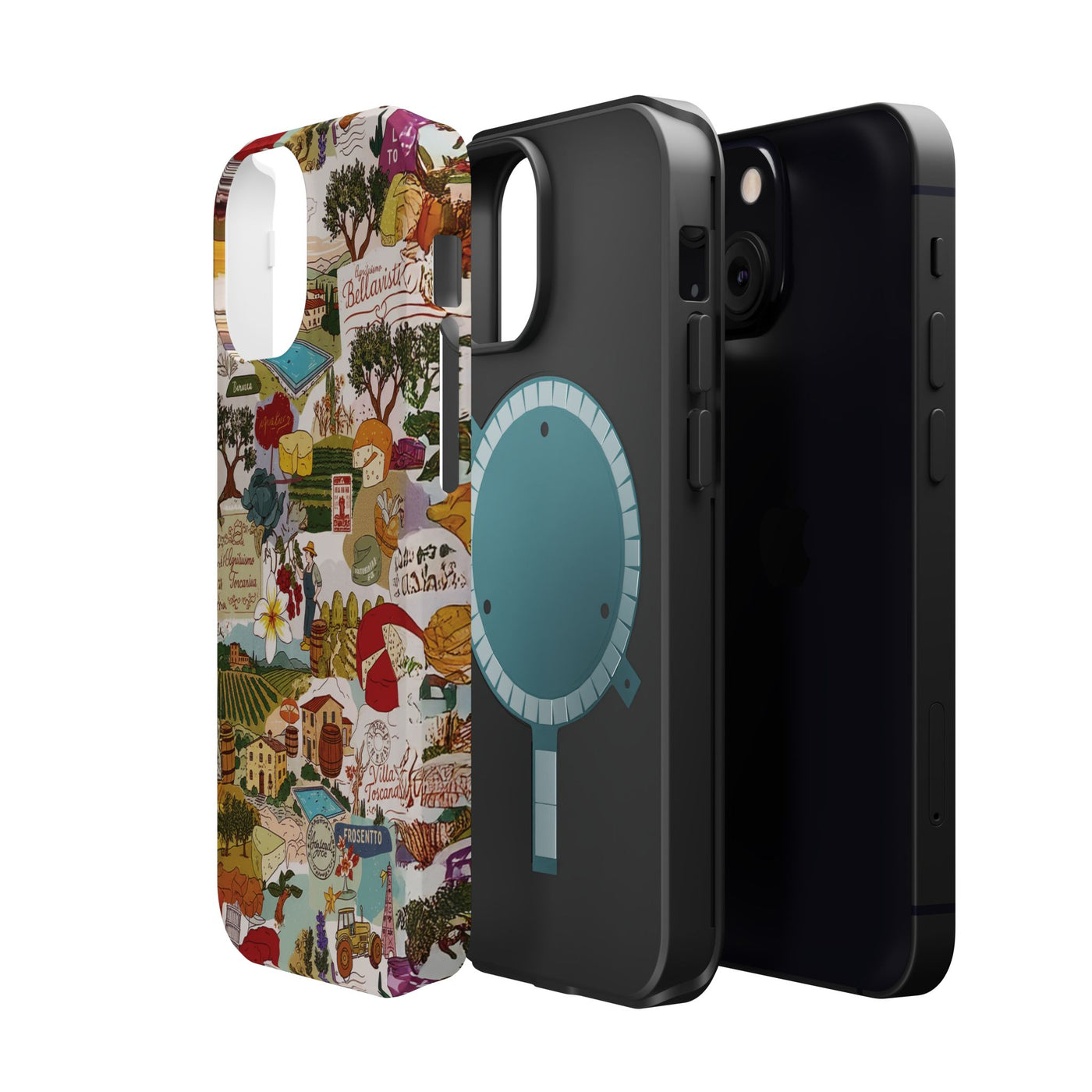 Italy Tuscany Coquette Collage Tough Magsafe Cute Phone Cases for Iphone | iPhone 17 Pro Max Case, Iphone 16, Iphone 15 14 13 12 11 10 9 - Studio40ParkLane