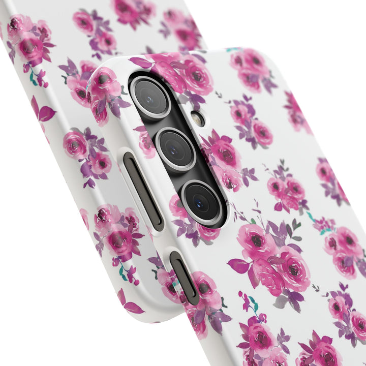 Sleek Snap Flowers Gift for Her Cute Phone Case for iPhone 16 15 14 13 12 11 X Xs Max Xr Pro Plus Samsung Galaxy S24 S23 S22 S21 S20 Ultra
