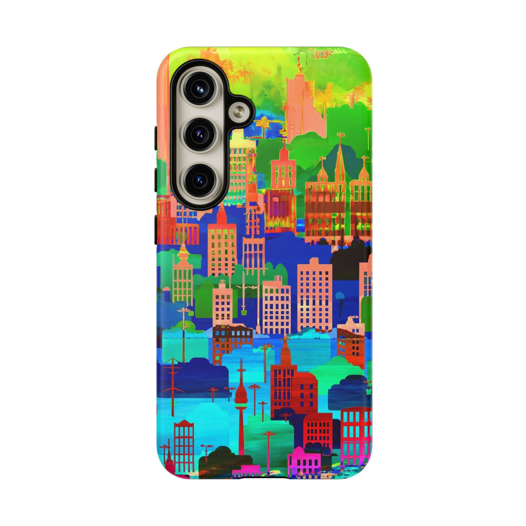 Cute Samsung Case | Cool Iphone Case | Summer City Skyline, Samsung S24, S23, S22, S21, IPhone 15 Case | Iphone 14 Case, Iphone 13 Case - Studio40ParkLane