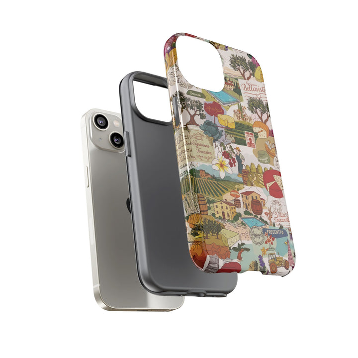 Italy Tuscany Coquette Collage Tough Premium Phone Case - For iPhone 17 Pro Max iPhone 16 Pro iPhone 15 Iphone 14 Plus 13 Pro 12 11 10 XR - Studio40ParkLane