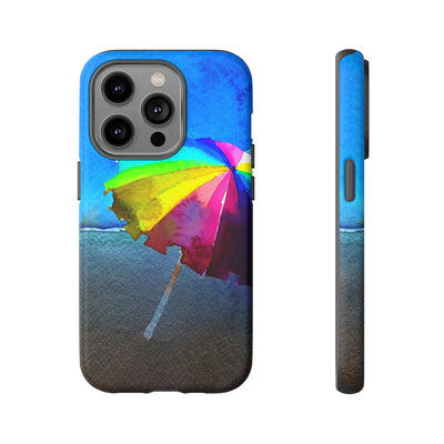 Cute Samsung Case | Cool Iphone Case | Summer Colorful Beach Parasol, Samsung S24, S23, S22, S21, IPhone 15 Case | Iphone 14 Case, Iphone 13 Case