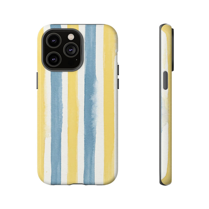 Tough Cute Yellow Stripes Phone Case, for IPhone 17 Pro Max | Iphone 17 Air, Iphone 16, IPhone 15, 14 13 12, Samsung Galaxy S26, S25, S24, S23 - Studio40ParkLane