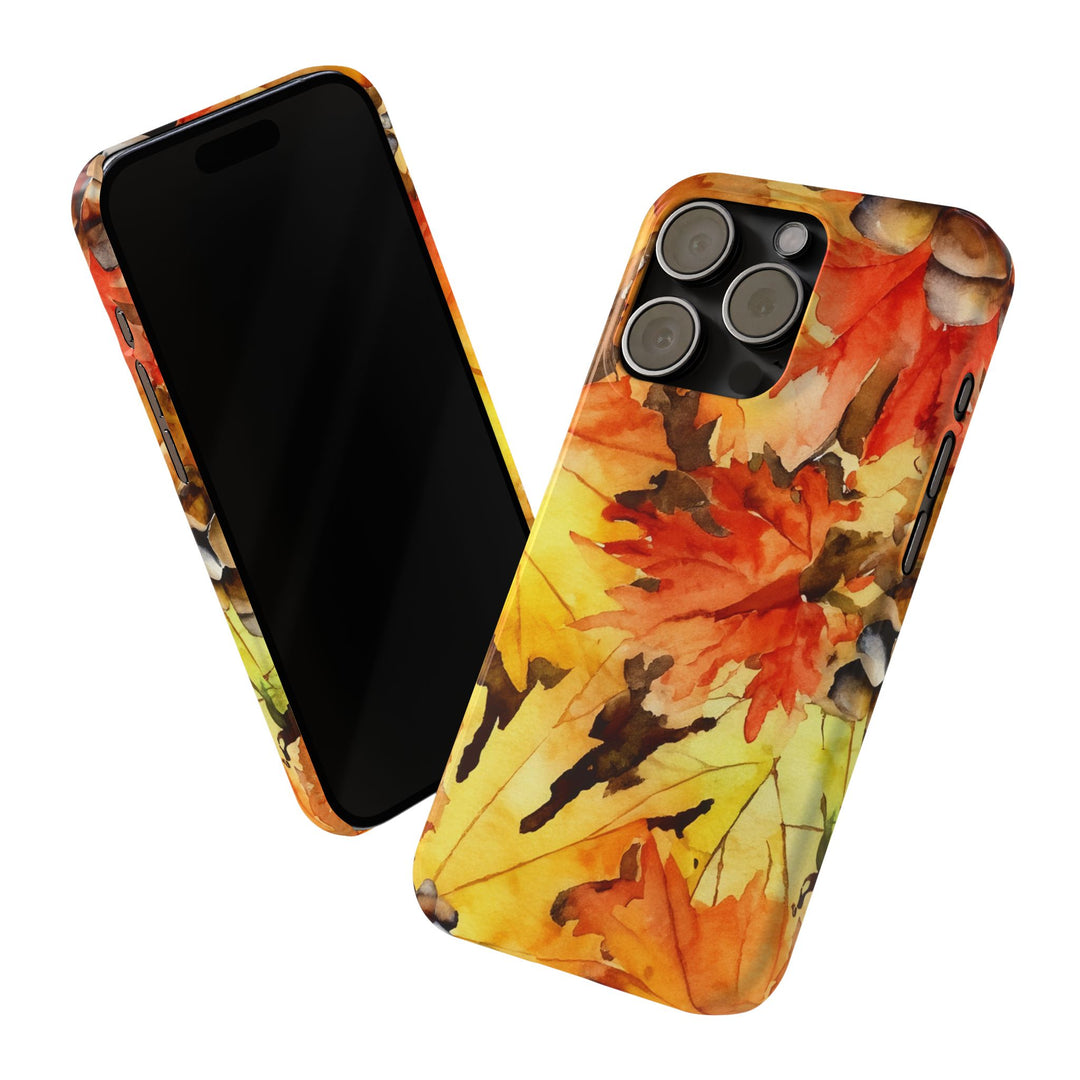 Slim Fall Leaves Slim Cute Phone Cases for Iphone | iPhone 15 Case | iPhone 15 Pro Max Case, Iphone 14, Iphone 14 Pro Max, Iphone 13 - Studio40ParkLane