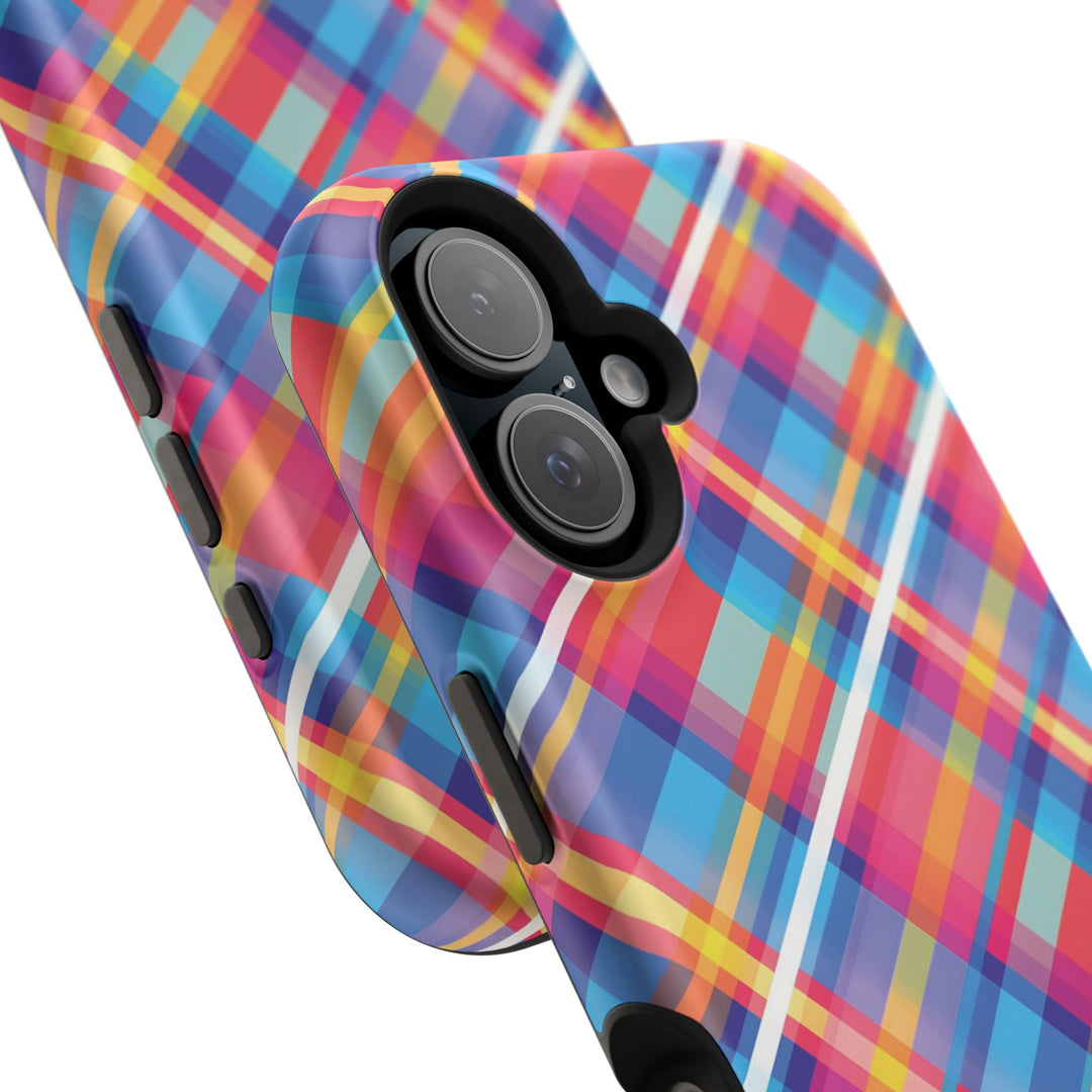 Checkered Plaid Magsafe Gift for Her Cute Phone Case for Iphone, | iPhone 16 | iPhone 15 Pro Max, Iphone 14 Pro Max, 13 12 11 10 9 8 7 - Studio40ParkLane