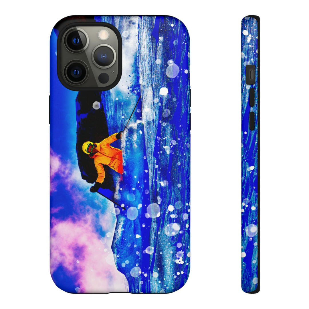 Cute IPhone Case | iPhone 15 Case | iPhone 15 Pro Max Case, Iphone 14 Case, Iphone 14 Pro Max Case IPhone Case for Art Lovers, Skier Mountain - Studio40ParkLane