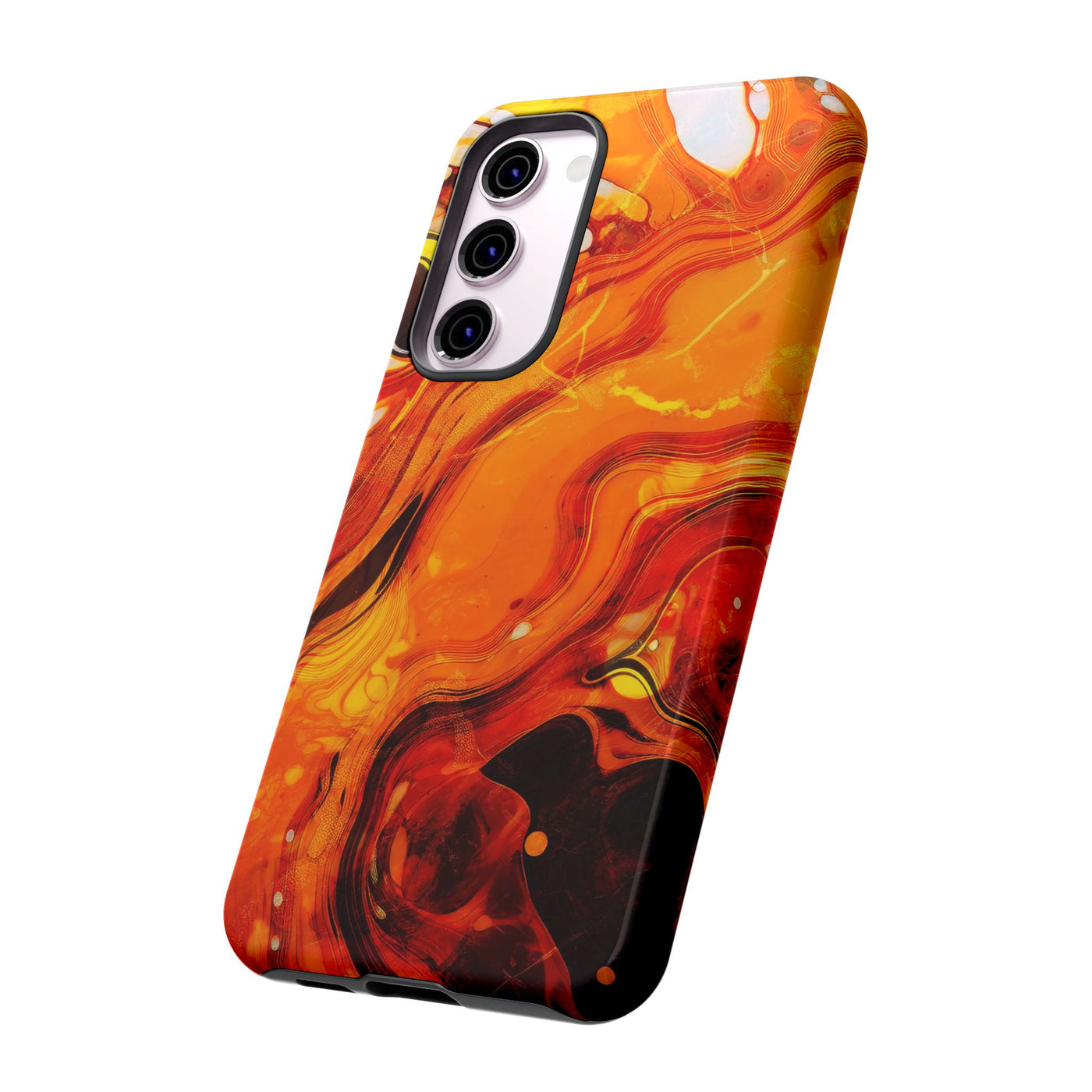 Impact Resistant, Fall Colors Marble, Cute Phone Cases for Samsung S24, S23, S22, S21, IPhone 15 pro Iphone 14 pro Iphone 13 IPhone 12 Iphone 11