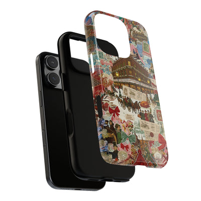 Aesthetic Tough London Coquette Collage Premium Phone Case - For iPhone 17 Pro Max iPhone 16 Pro iPhone 15 Iphone 14 Plus 13 Pro 12 11 10 XR - Studio40ParkLane