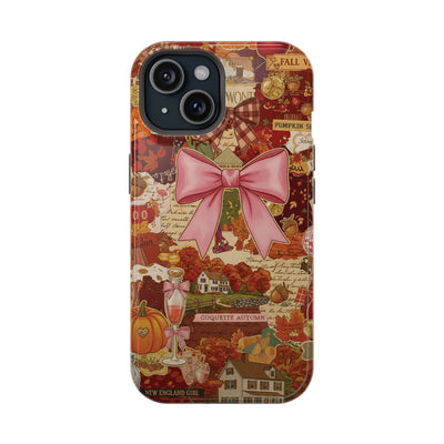 New England Fall Coquette Collage Tough Magsafe Cute Phone Cases for Iphone | iPhone 15 Pro Max Case, Iphone 14, Iphone 14 13 12 11 10 9 8 7 - Studio40ParkLane