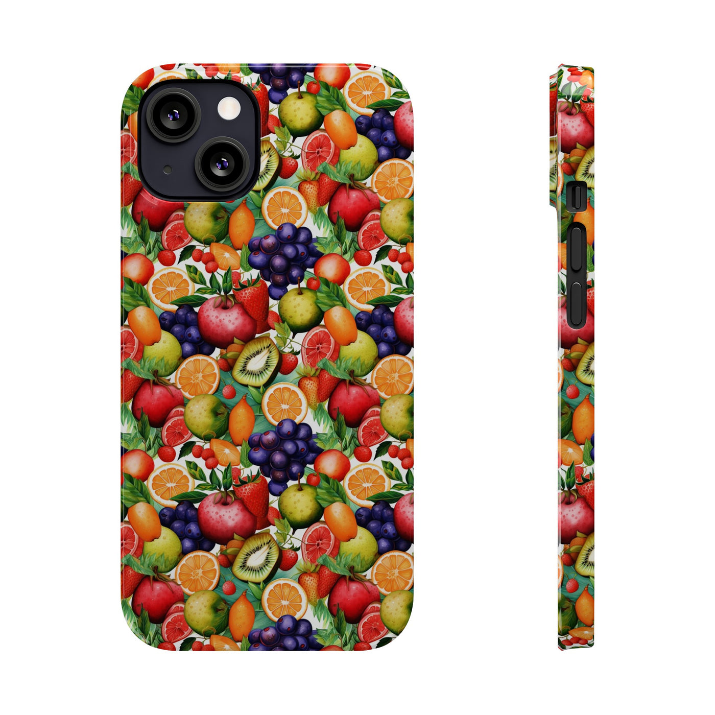 Slim Cute Phone Cases for Iphone  | iPhone 15 Case | iPhone 15 Pro Max Case, Iphone 14, Iphone 14 Pro Max, Iphone 13, Summer Fruit Mix Selection