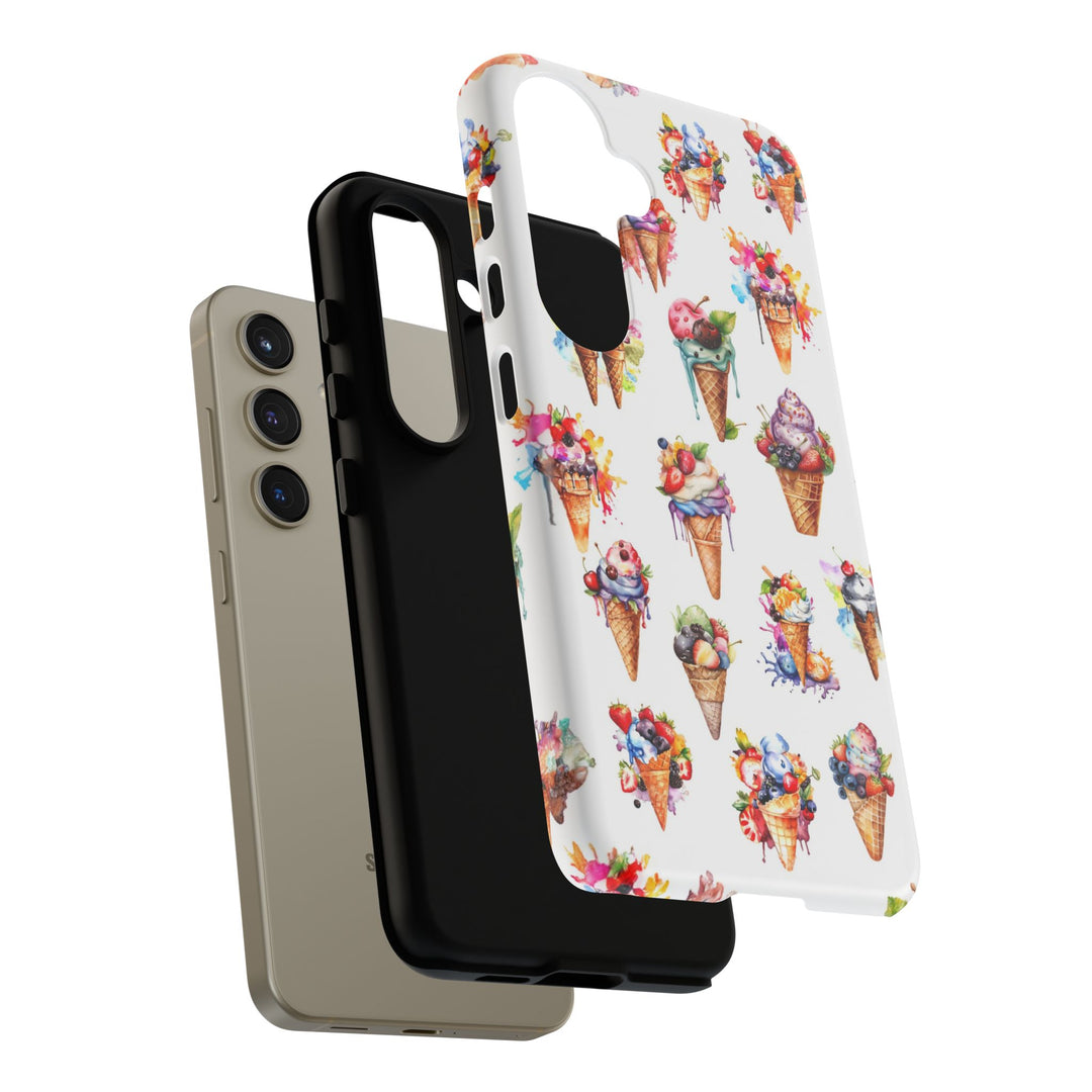 Impact Resistant, Summer Icecream, Cute Phone Cases for Samsung S24, S23, S22, S21, IPhone 15 pro, Iphone 14 pro, Iphone 13 IPhone 12, Iphone 11 - Studio40ParkLane