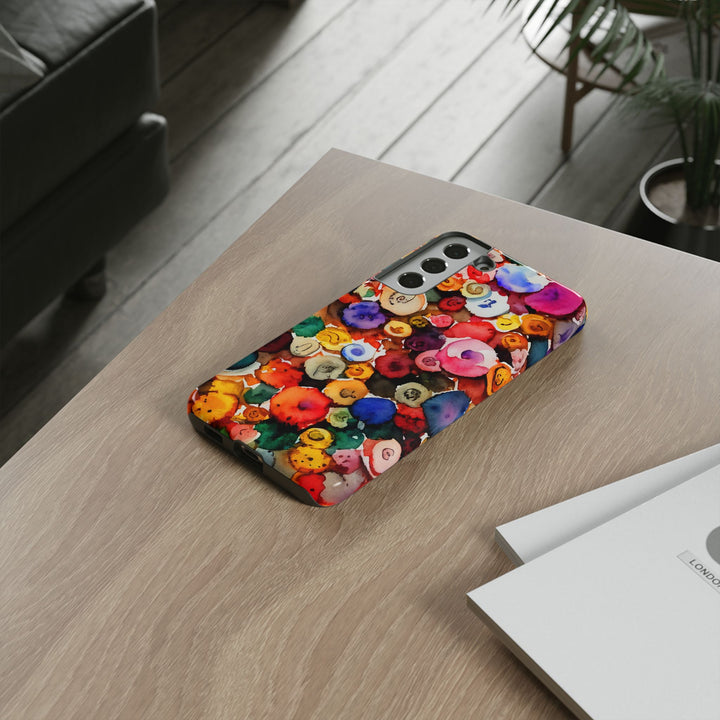 Impact Resistant, Fall Colors Buttons, Cute Phone Cases for Samsung S24, S23, S22, S21, IPhone 15 pro Iphone 14 pro Iphone 13 IPhone 12 Iphone 11 - Studio40ParkLane