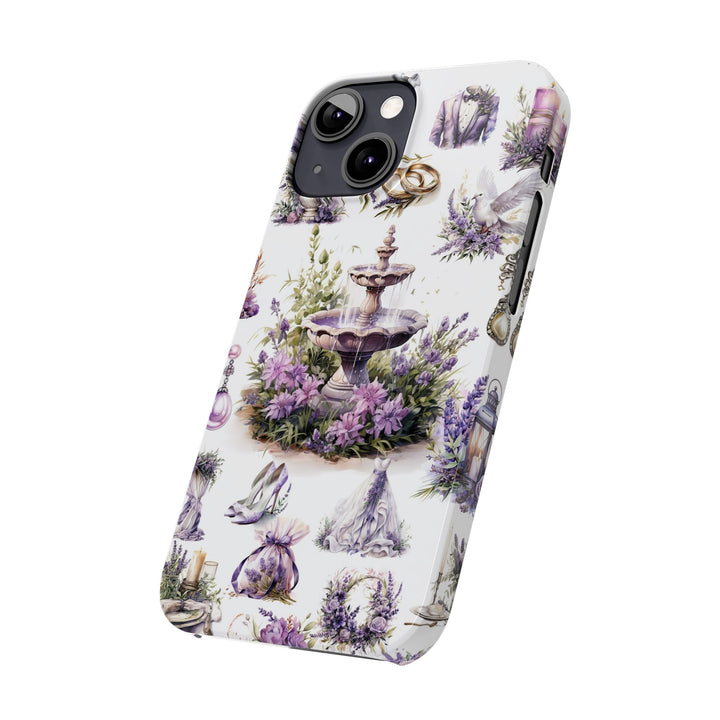 Slim Cute Phone Cases for Iphone | iPhone 15 Case | iPhone 15 Pro Max Case, Iphone 14, Iphone 14 Pro Max, Iphone 13, Lavender Wedding Theme - Studio40ParkLane