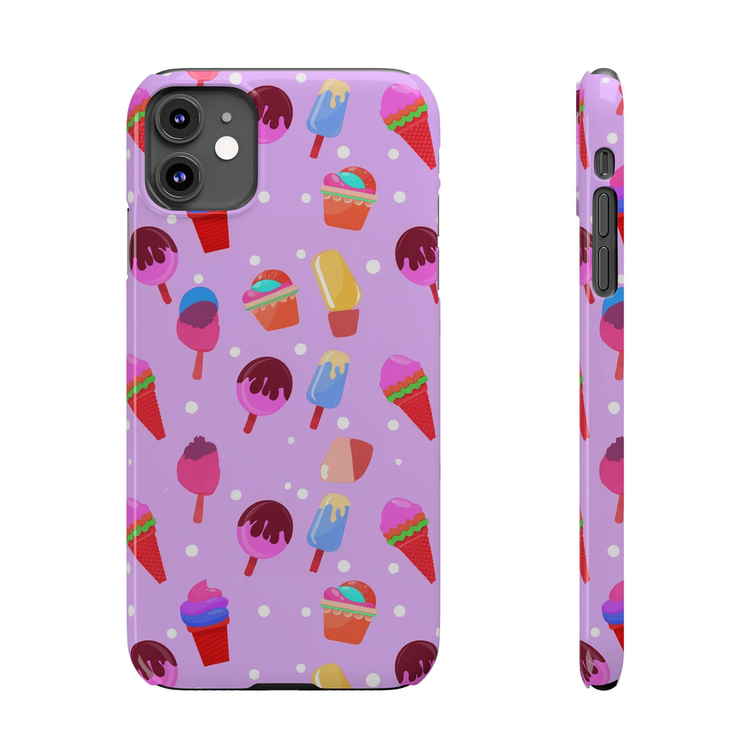 Slim Cute Phone Cases for Iphone - | iPhone 15 Case | iPhone 15 Pro Max Case, Iphone 14 Case, Iphone 14 Pro Max, Iphone 13, Summer Ice - cream Pink - Studio40ParkLane