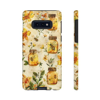 Impact Resistant, Honey Bees, Cute Phone Cases for Samsung S24, S23, S22, S21, IPhone 15 pro Iphone 14 pro Iphone 13 IPhone 12 Iphone 11