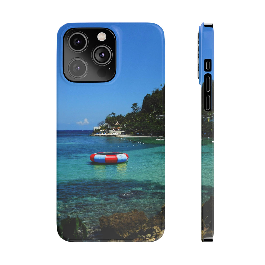 Slim Cute Phone Cases for Iphone - | iPhone 15 Case | iPhone 15 Pro Max Case, Iphone 14 Case, Iphone 14 Pro Max, Iphone 13, Summer Jamaica Beach - Studio40ParkLane